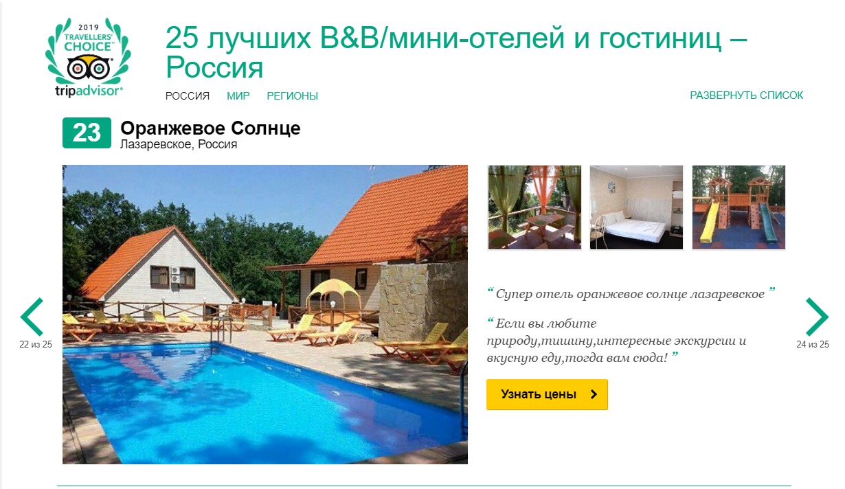 25 лучших мини-отелей России